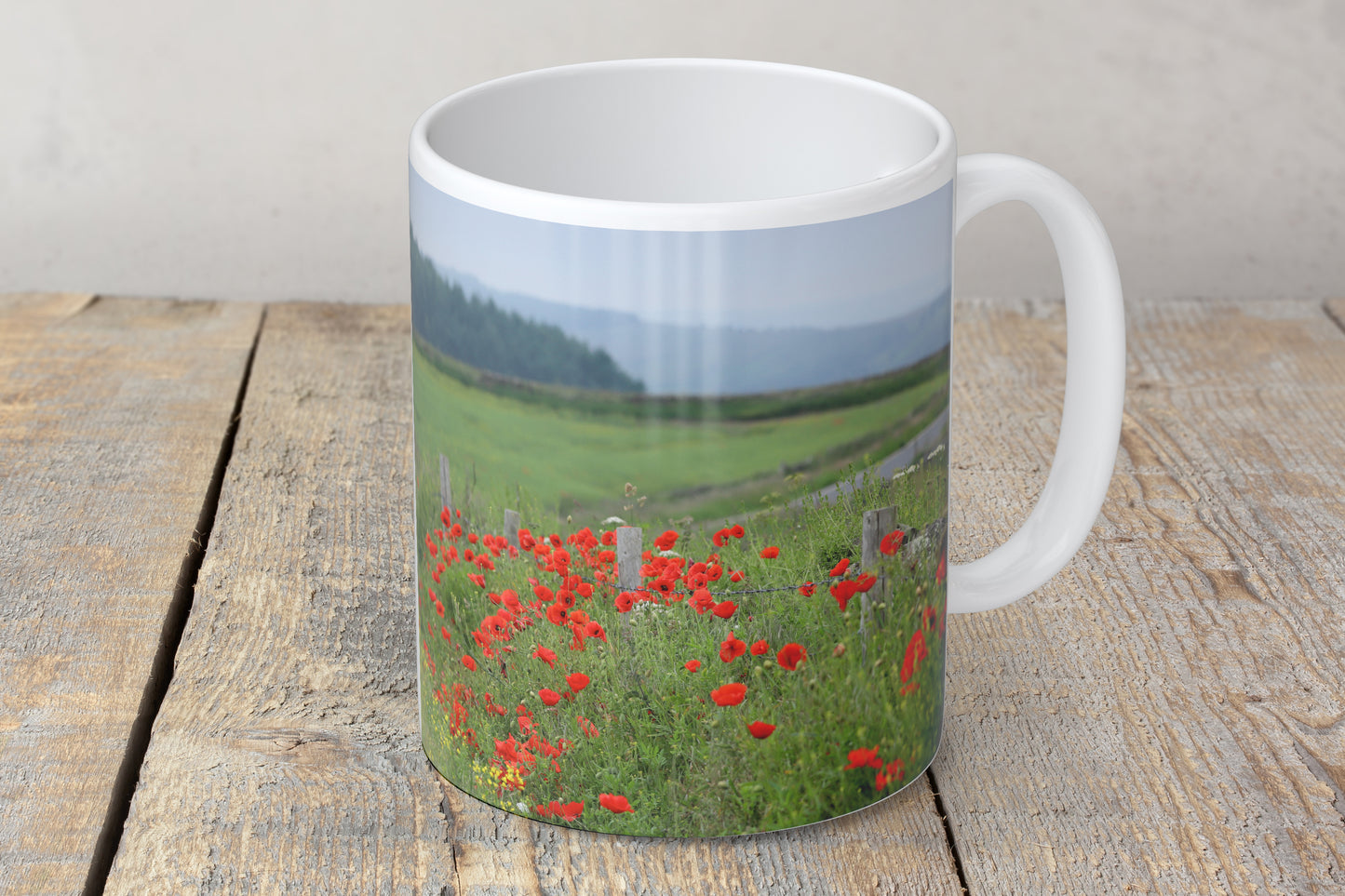 “Poppies at High Bradfield” Mug