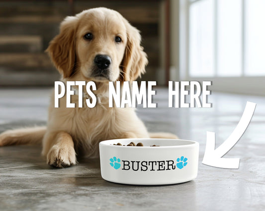 Personalised Ceramic Dog Bowl