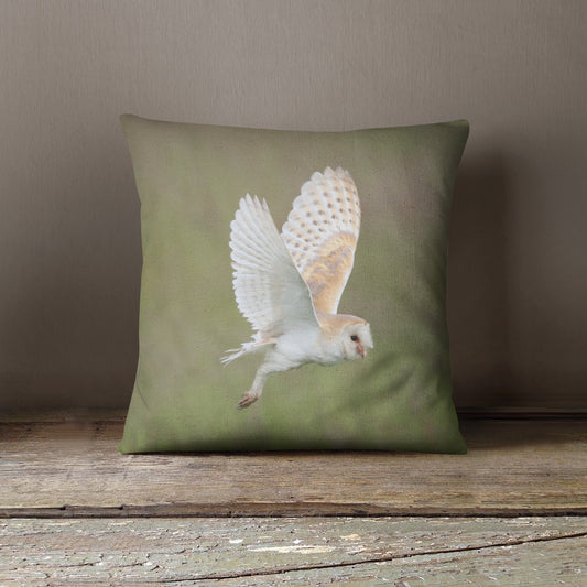 "Flying Barn Owl" Cushion
