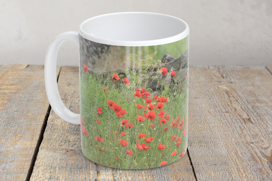 “Poppy Field at High Bradfield” Mug