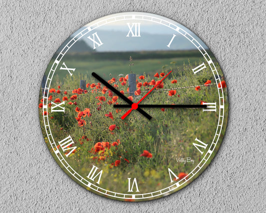 "Poppies at High Bradfield” Clock