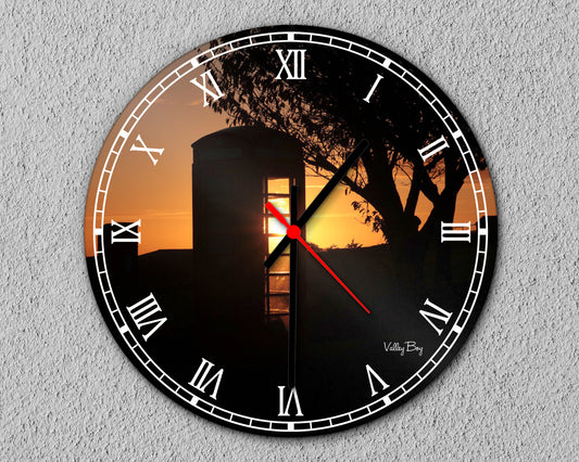 “Green Moor Sunrise” Clock