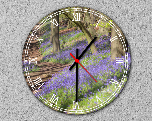 “Bluebell Heaven” Clock