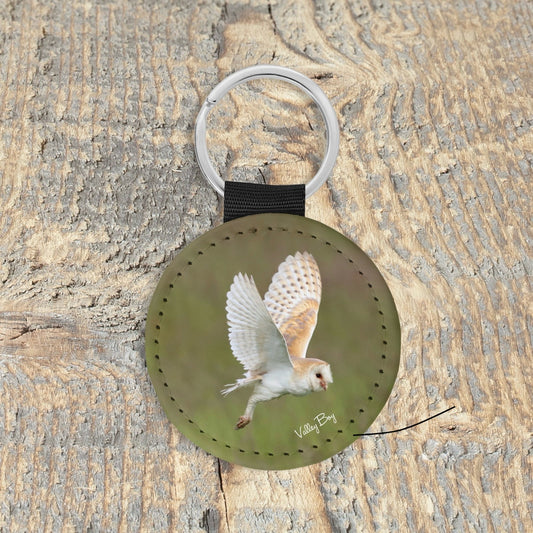 “Flying Barn Owl” Key Ring