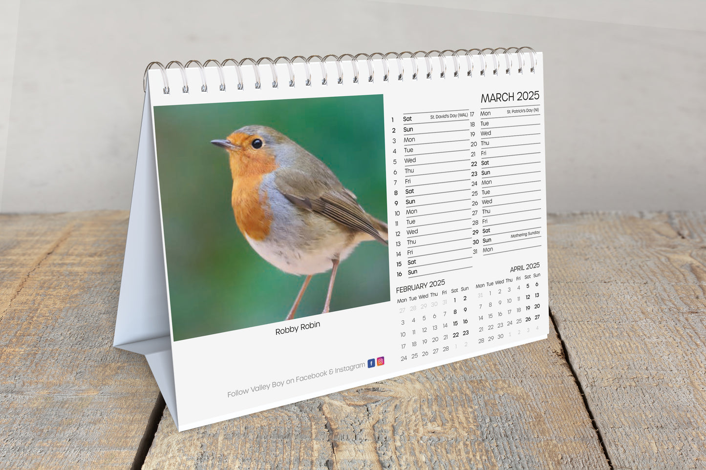 Valley Boy’s 2025 Yorkshire Desktop Calendar