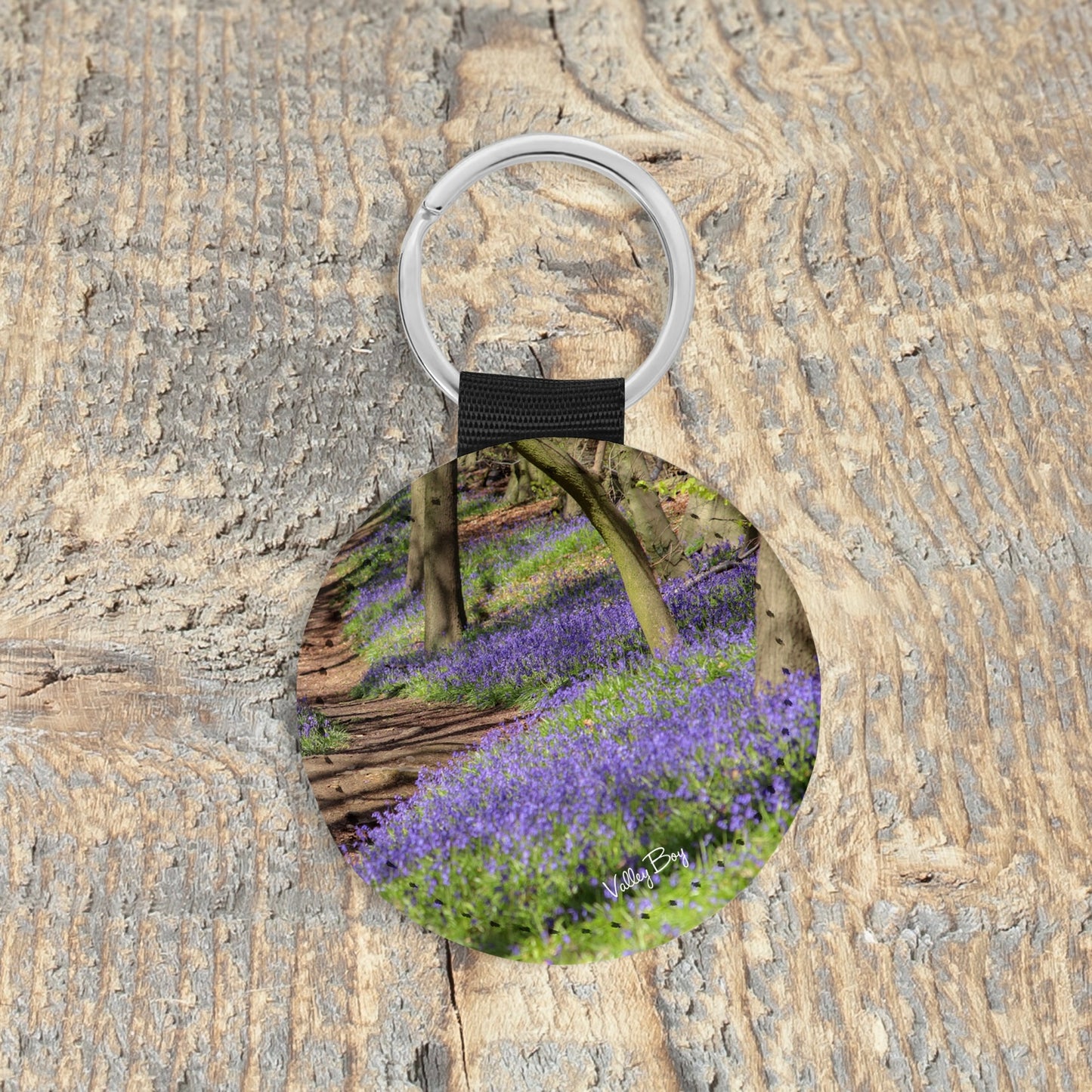 “Bluebell Woodland” Key Ring