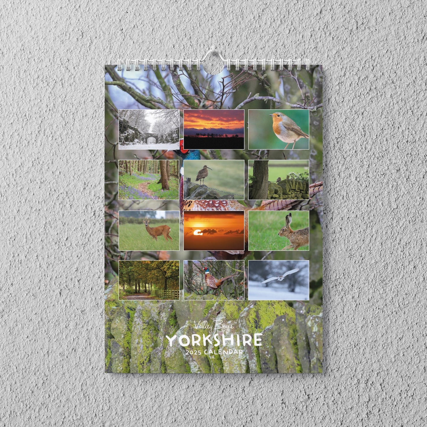 Valley Boy’s 2025 Yorkshire A4 Wall Calendar