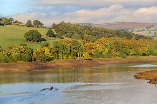 “Autumnal Dam Flask" Print