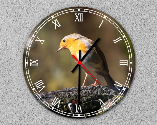 “Stunning Robin” Clock