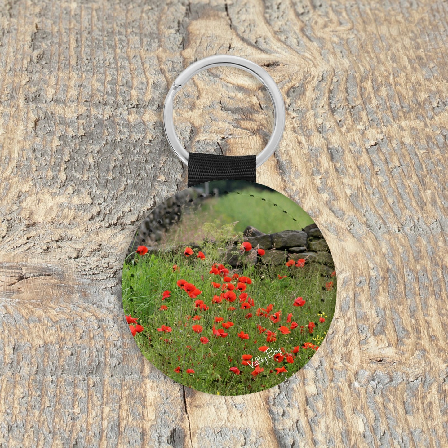 “Poppy Field” Key Ring