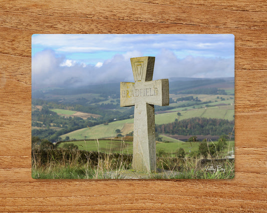 "Cross at High Bradfield ” Glass Worktop Saver