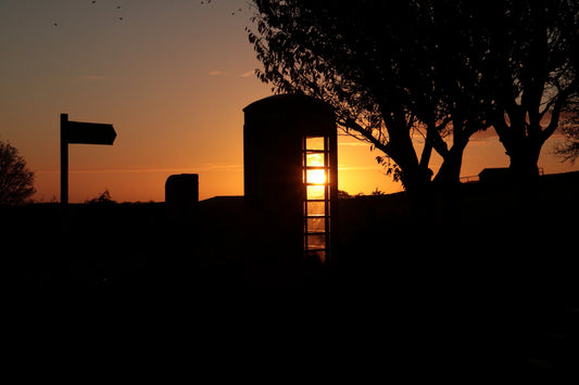 "Telephone Box Sunrise at Green Moor” Print