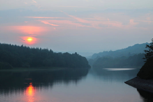 "Sunset at More Hall Reservoir” Print