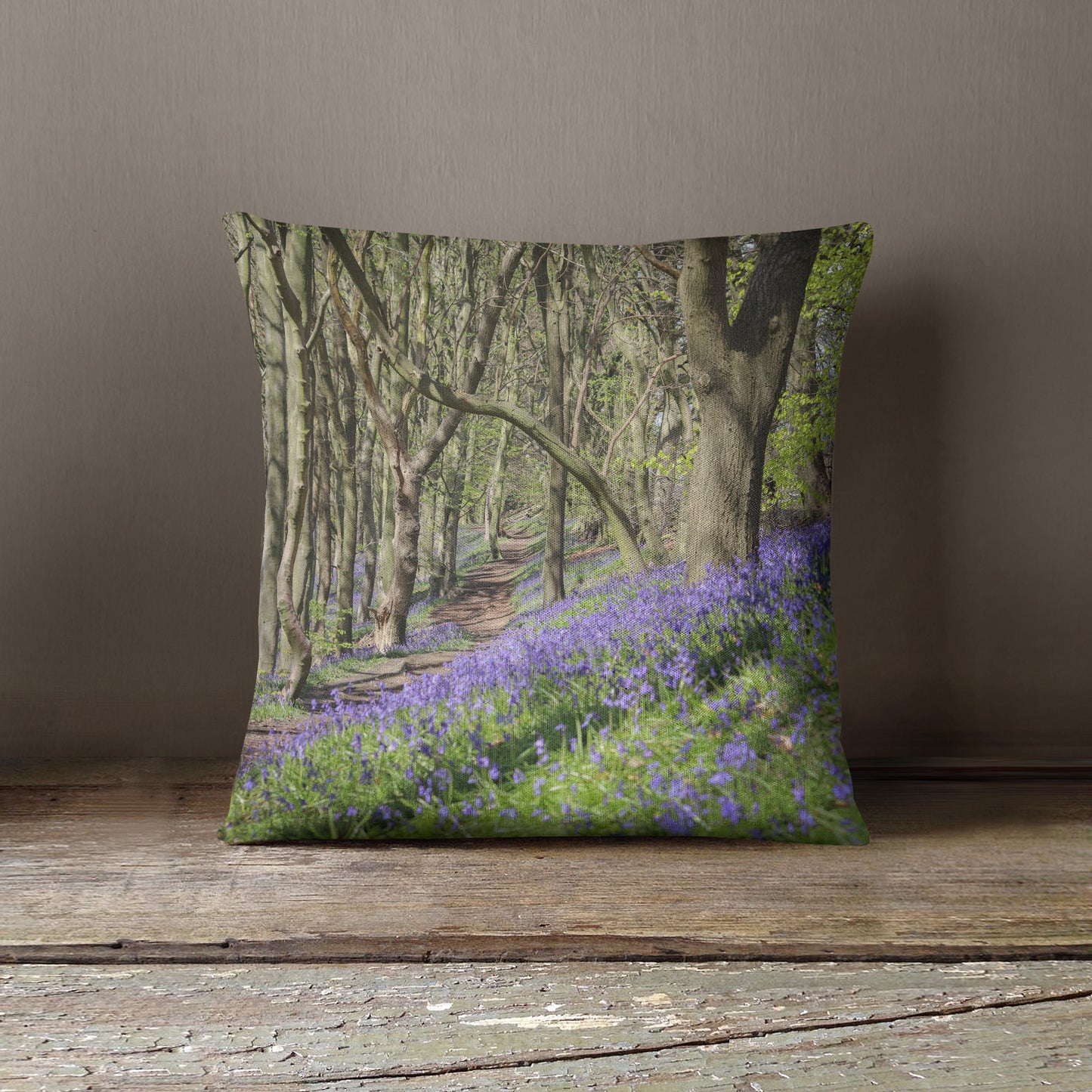 ”Bluebell Woodland" Cushion